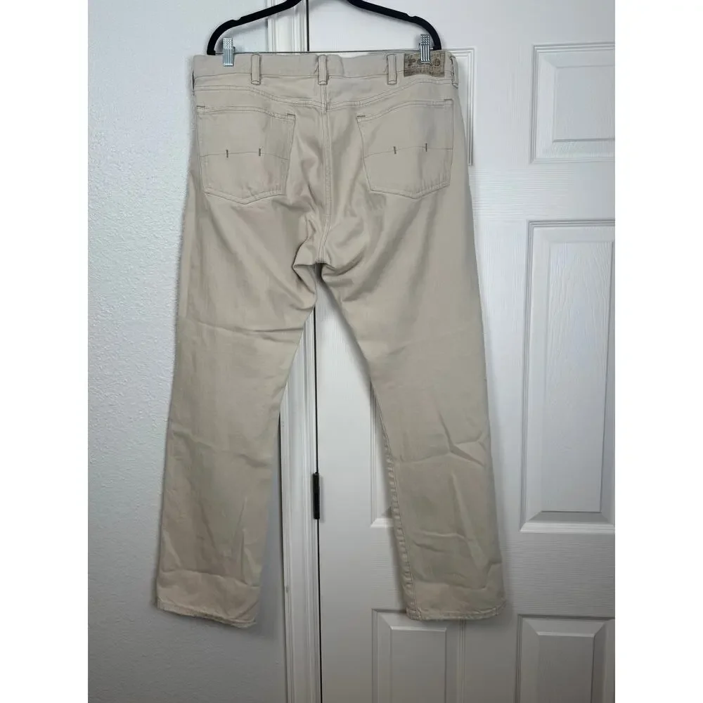 Polo Ralph Lauren Men’s Bone Denim Jeans 38x32 Made in Mexico Classic Fit
